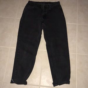 Vintage Blu High Waisted Black Mom Jeans